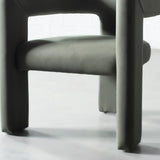 MEZE - Green Fabric Lounge Chair