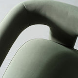 MEZE - Green Fabric Lounge Chair