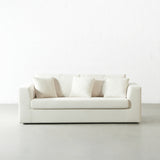 CAMERON - Cream Fabric Sofabed with Memory Foam Mattress