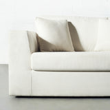 CAMERON - Cream Fabric Sofabed with Memory Foam Mattress