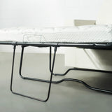 CAMERON - Cream Fabric Sofabed with Memory Foam Mattress