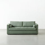 FONDA - Green Fabric Sofabed with Memory Foam Mattress