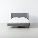 MEREDITH - Dark Grey Fabric Bed - Wazo Furniture