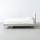 CLARA - Light Grey Fabric Bed - Wazo Furniture