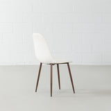 MILAN - White Leather Dining Chair