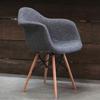 Eames Style Fabric Molded Armchair