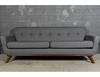 Conrad 3- Seater Sofa Dark Grey