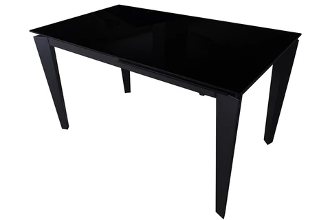 EVERLY - Extendable Dining Table, 140 cm - 200 cm (55" - 78.7"), BLACK - Wazo Furniture