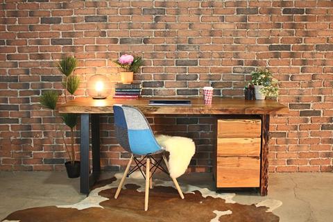 HAROLD Acacia Live Edge Desk - Wazo Furniture