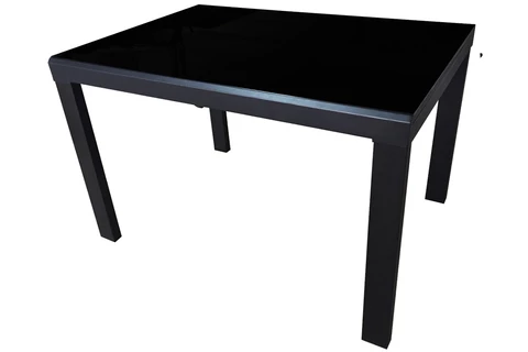 HANS - Extendable Dining Table, 120 cm - 223 cm (47.2" - 87.8"), BLACK - Wazo Furniture