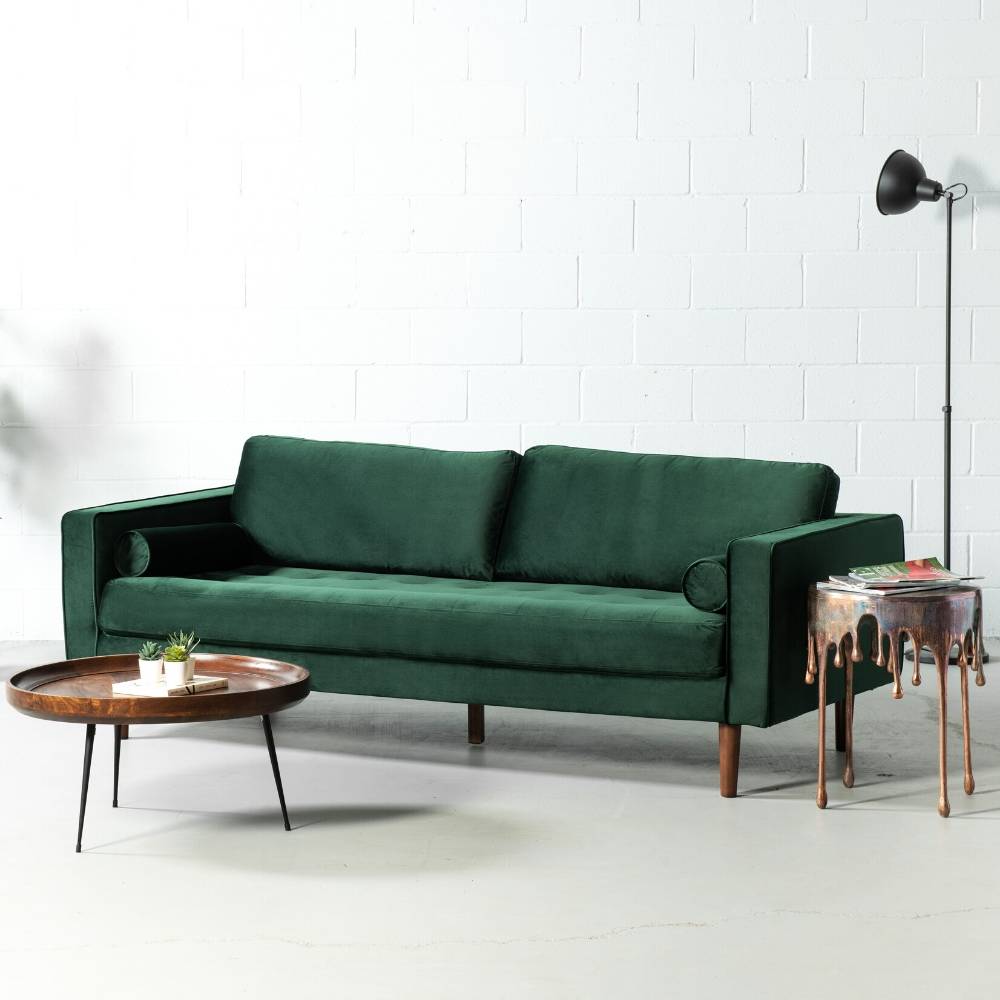 FONDA - Green Fabric Sofa