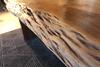 Acacia Live Edge Table with Wooden Plank Legs/Natural Color - Wazo Furniture