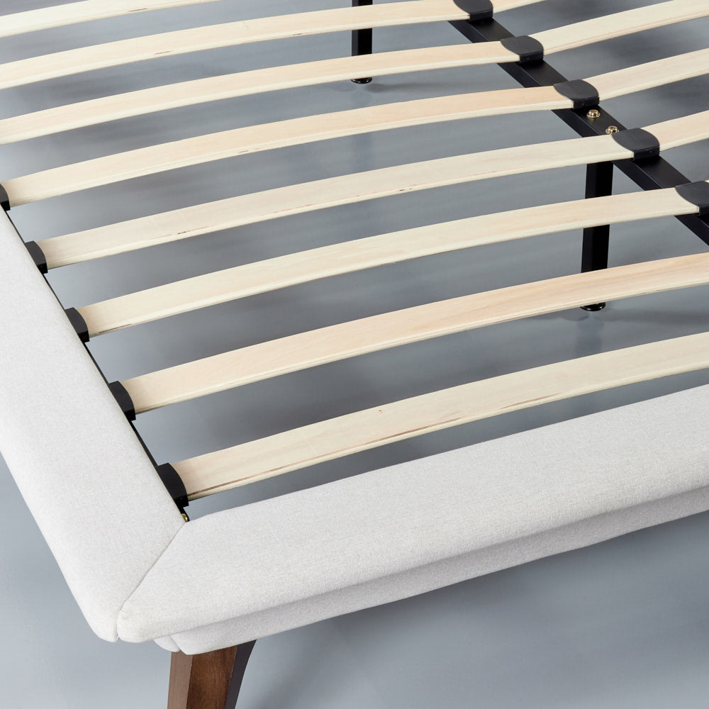 MAY - Cream Fabric Bed