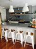 Tolix Bar Stool with Backrest and Wood Seat - 65 cm - Wazo Furniture