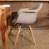 Eames Style Fabric Molded Armchair - Wazo Furniture