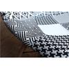Eames Style Jessie Monochrome Patchwork Side Chair - Wazo Furniture