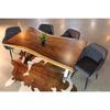 DALE Dining Chair - Dark Grey Fabric - Wazo Furniture
