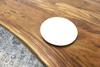 Live Edge Acacia Wood Table with Black Farmhouse Legs/Natural - Wazo Furniture