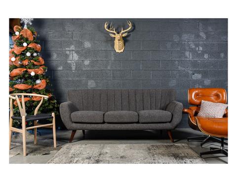 Marcus Sofa Grey with Walnut Legs