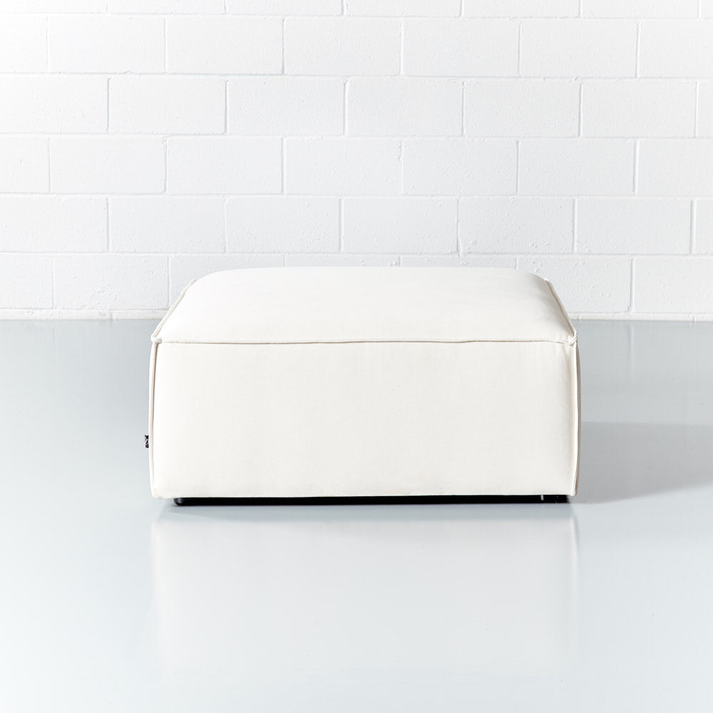 MASON - Cream Fabric Ottoman