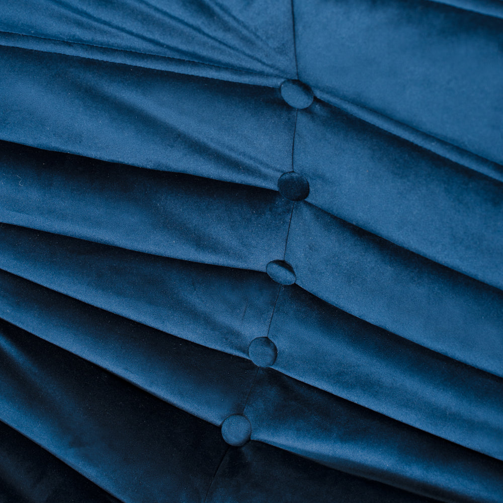 KABINE - Module deux places en velours bleu foncé