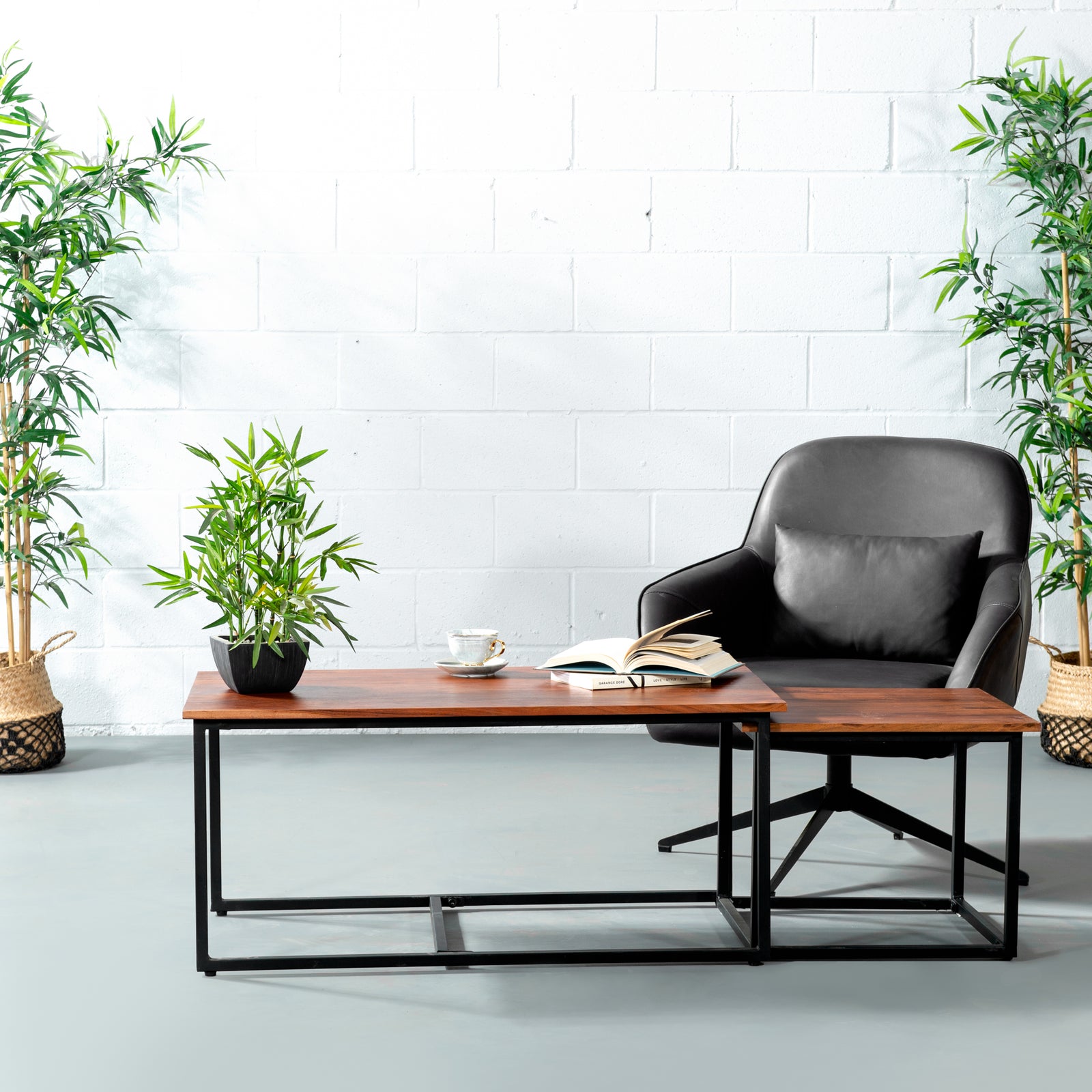 MORIA - Acacia Coffee Table Set (Natural)
