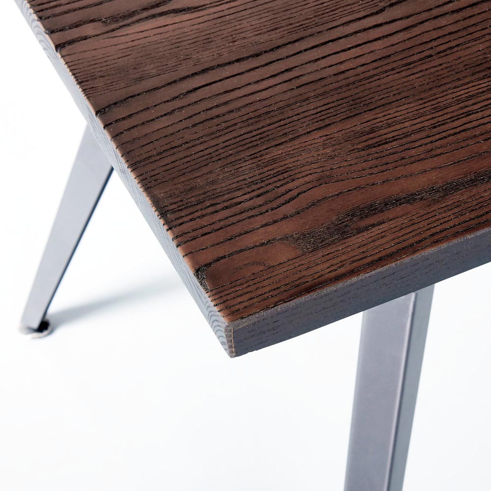RIVERA - Zelkova Elm Wood Dining Table (160 cm)