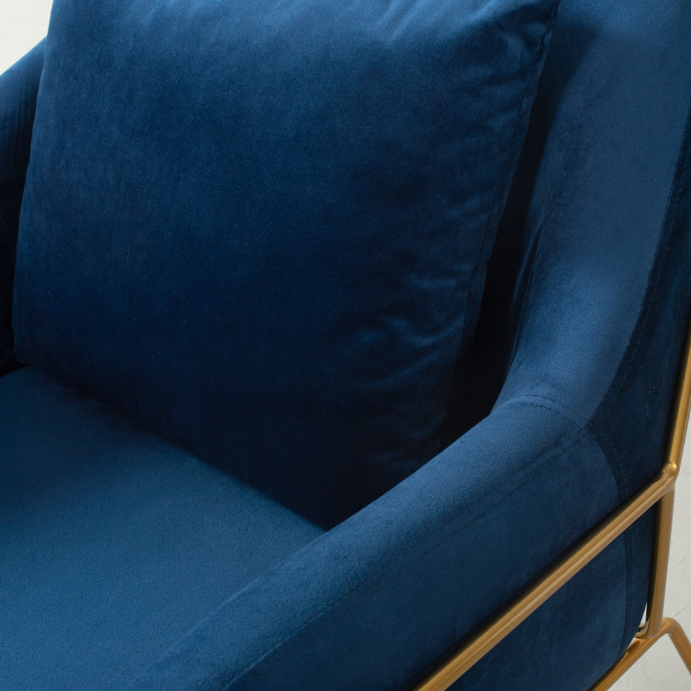 BROOK - Blue Velvet Lounge Chair