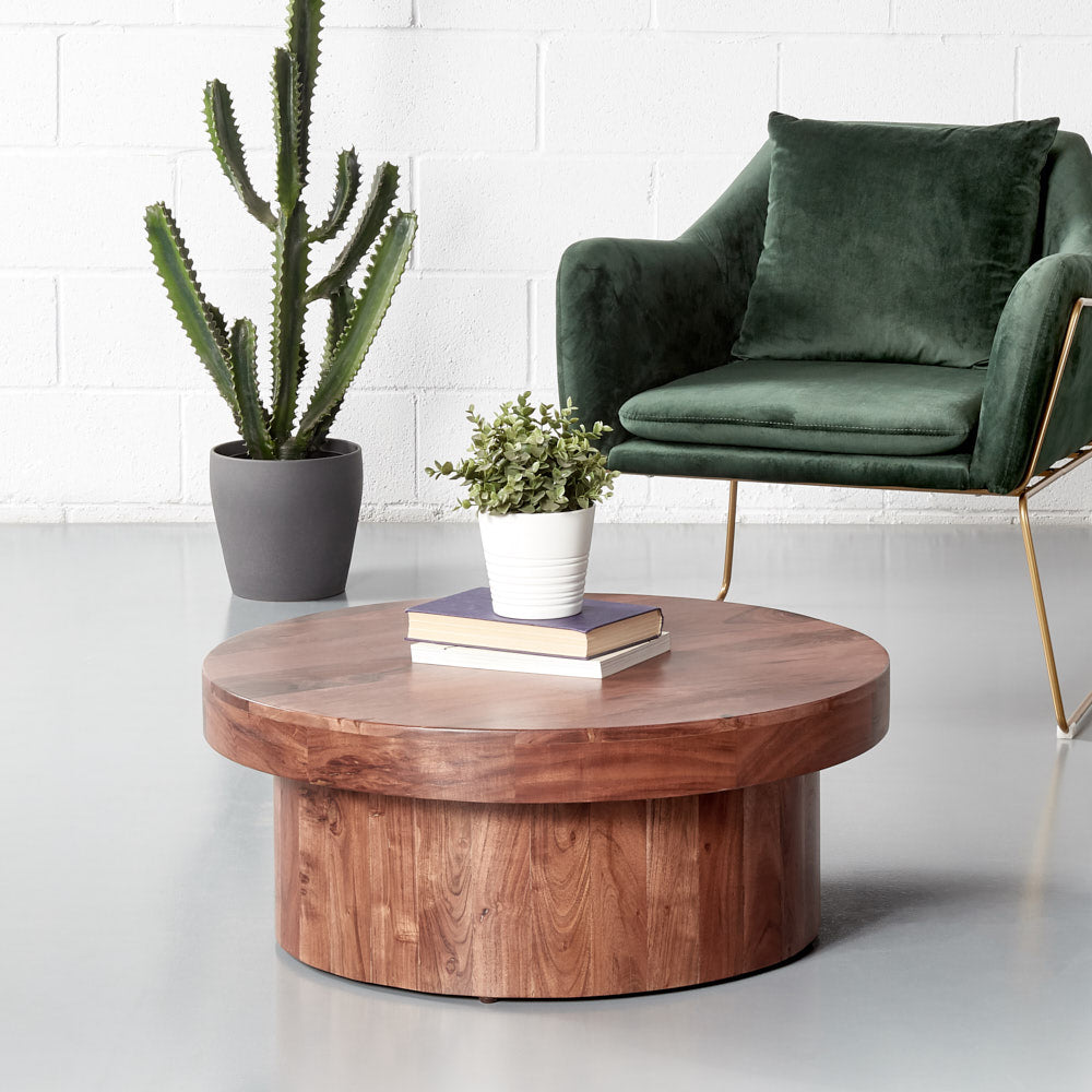 STAHP - Table basse tonneau en bois d'acacia