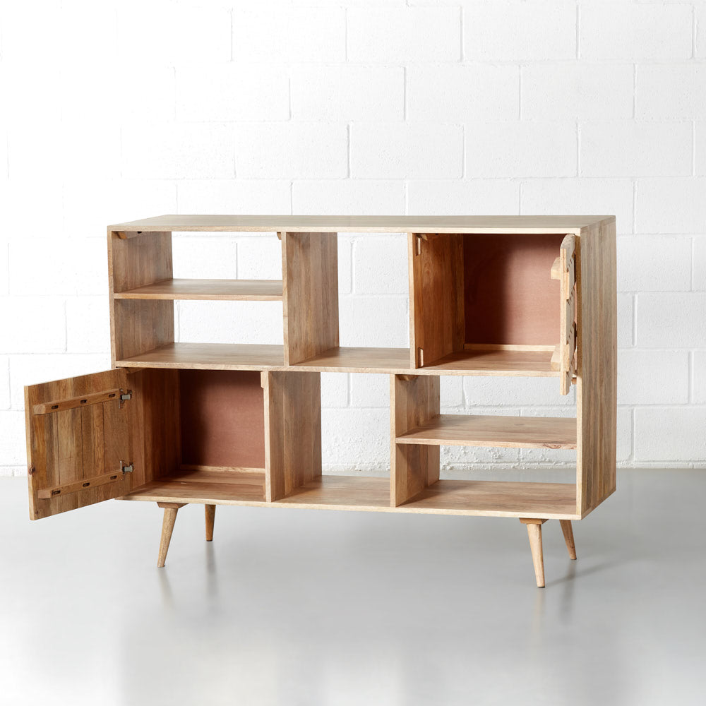 Bibliothèque en bois de mangue ZAYA