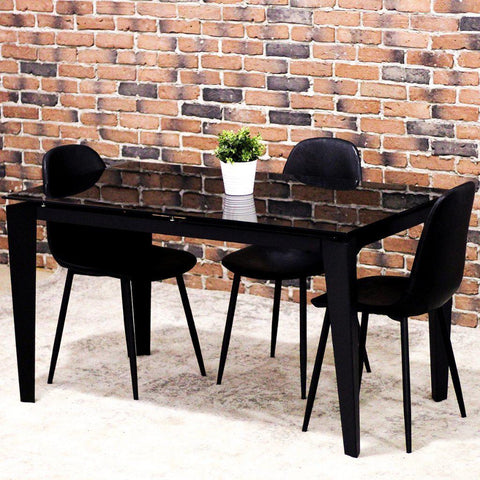 EVERLY - Extendable Glass Dining Table - Wazo Furniture