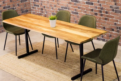 THOMAS - Live Edge Acacia Dining Table (200 cm)
