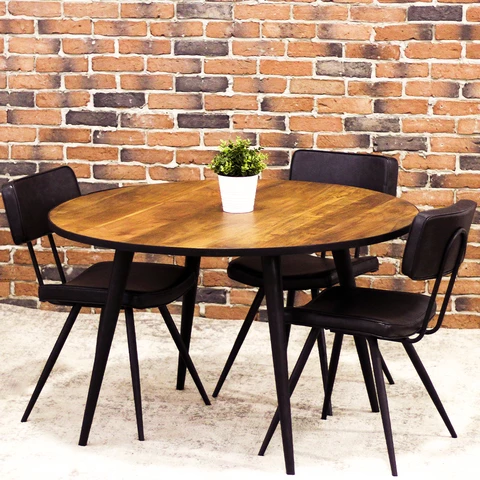 VARDA - Acacia Wood Dining Table (45")