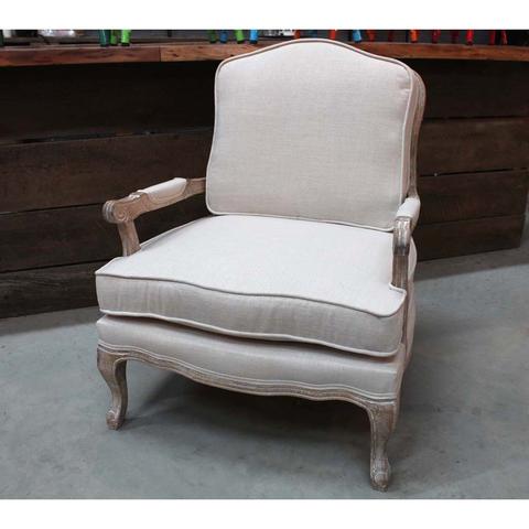 Riverdale Classic Upholstered Wooden Armchair- Final sale
