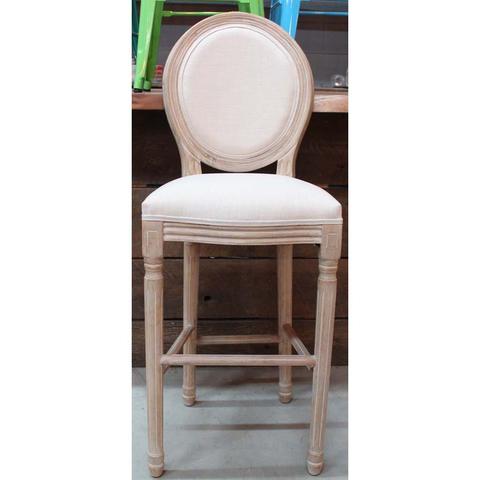 French Louis XVI Style Medallion Bar Stool- Final sale