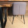 DALE Dining Chair - Dark Grey Fabric - Wazo Furniture