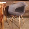 Eames Style Fabric Molded Armchair - Wazo Furniture