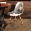 Eames Style Jessie Monochrome Patchwork Side Chair - Wazo Furniture