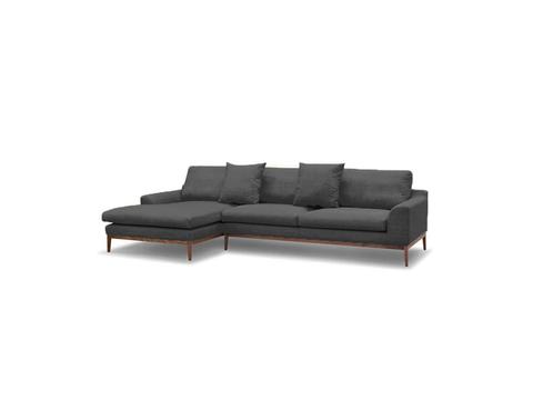 Kellin Sectional Sofa - Dark Grey