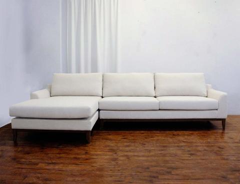Kellin Sectional Sofa - Cream --Final sale - Wazo Furniture