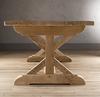 Kentucky Salvaged Farmhouse Rectangular Wooden Table with X Legs