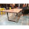 Acacia Live Edge Wood Table with Chrome U Legs