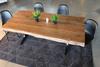 Live Edge Acacia Wood Table with Anchor Legs