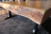 Live Edge Acacia Wood Table with Anchor Legs