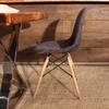 Eames Style Peppered Scandinavian Grey Fabric Side Chair