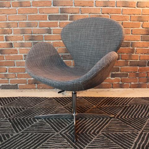ARNE Jacobsen Style Wool Swan Chair - Wazo Furniture