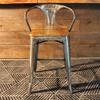 Tolix Bar Stool with Armrest - 65 cm - Wazo Furniture