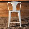 Tolix Bar Stool with Armrest - 65 cm - Wazo Furniture