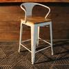 Tolix Bar Stool with Armrest - 65 cm - Wazo Furniture