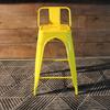 Tolix Bar Stool with Backrest - 65 cm - Wazo Furniture